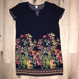 Women’s Merona Blue Floral Dress